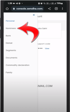 zerodha add nominee