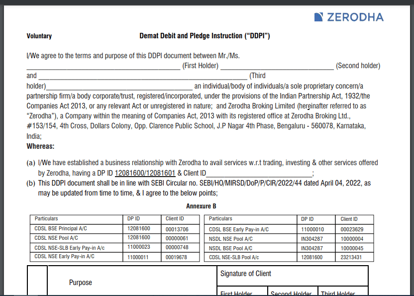 zerodha ddpi form