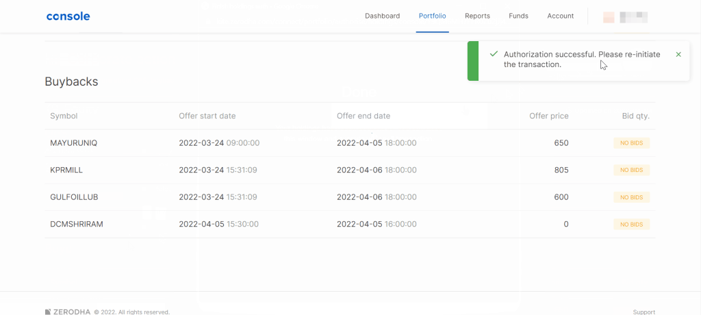 zerodha authorised