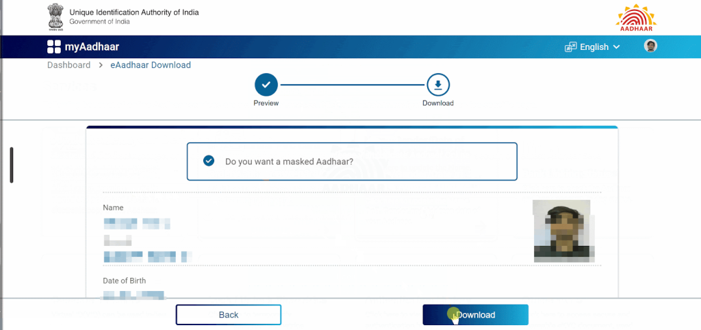 zerodha download masked aadhaar card