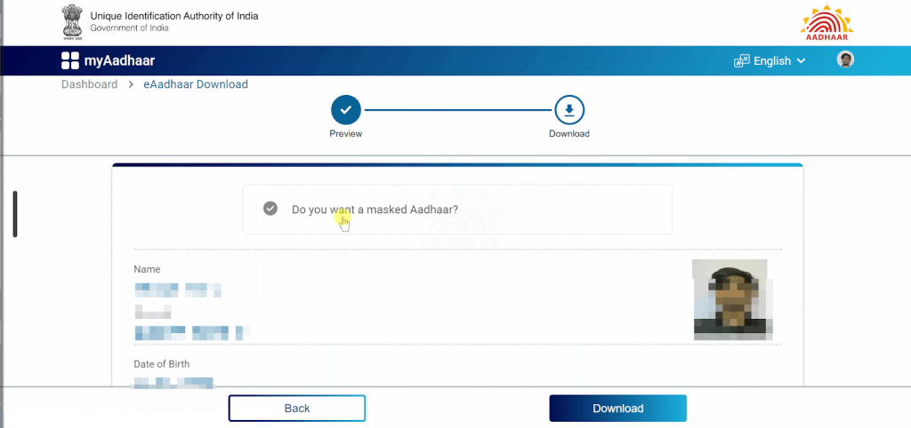 zerodha select masked aadhar