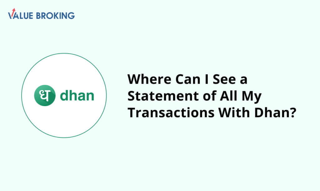 check statement of all transactions with dhan