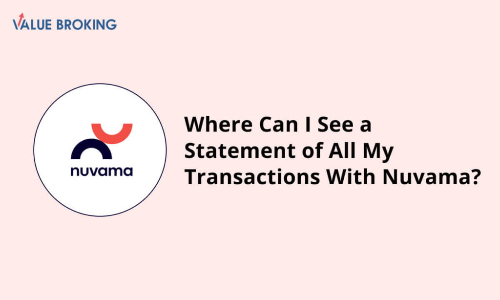 statement of all transactions with nuvama