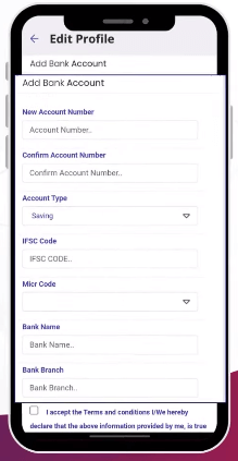 sbi add bank details