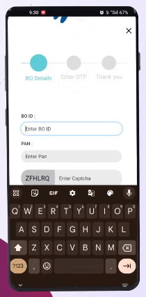 sbi enter bo details