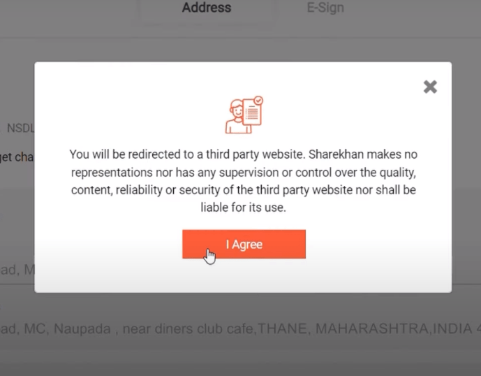 sharekhan click i agree