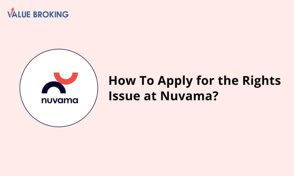 apply for the rights issue at nuvama