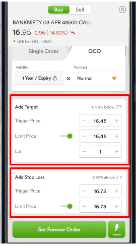 dhan add order details